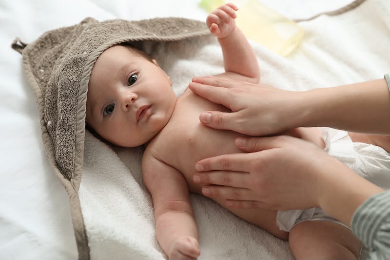 Soin doux pour bébé