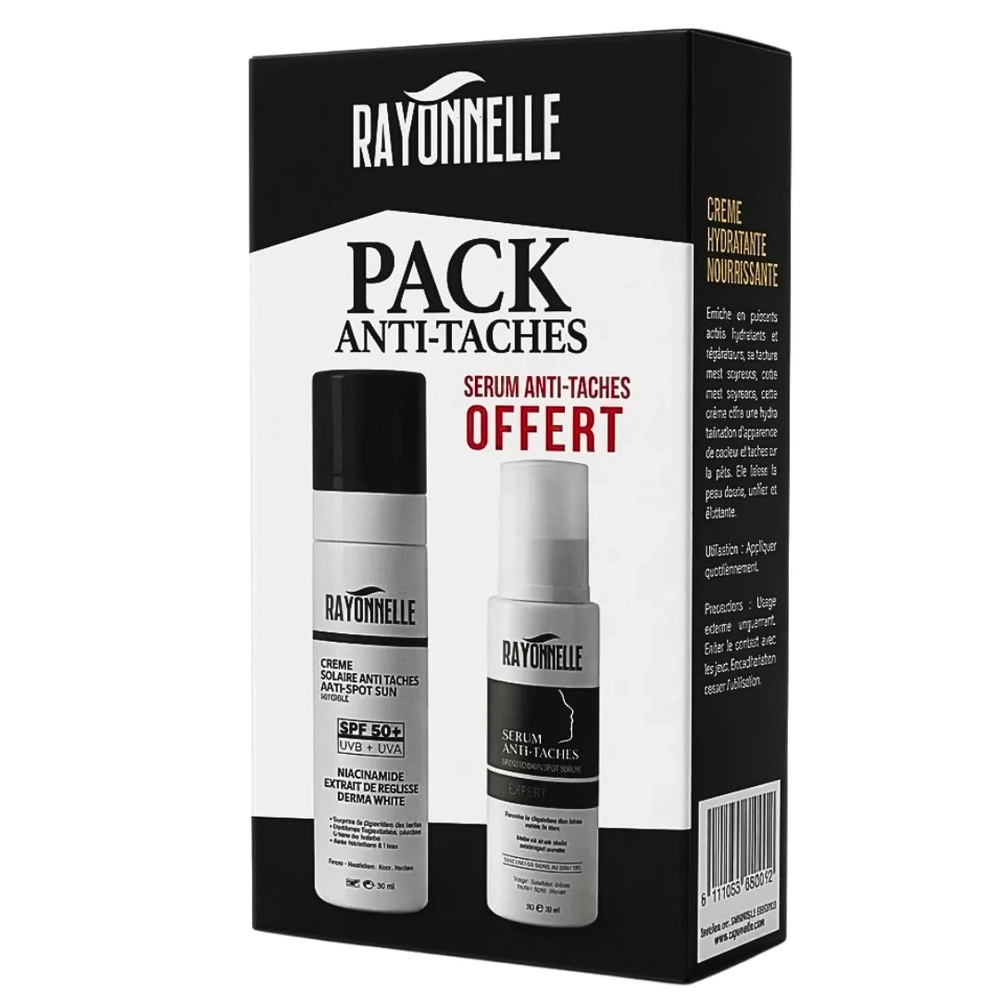 RAYONNELLE PACK ANTI-TACHES CREME ANTI TACHES SPF50+